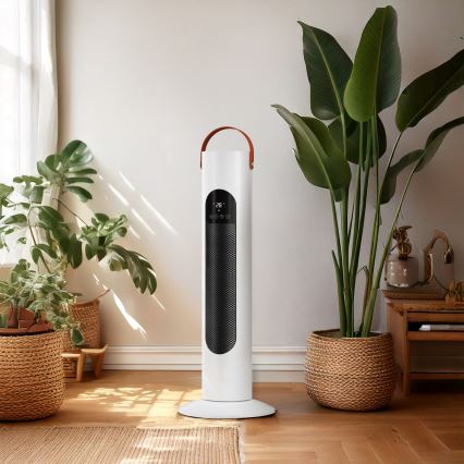 Ventilatore a torre con riscaldamento integrato 2000W/230V + telecomando