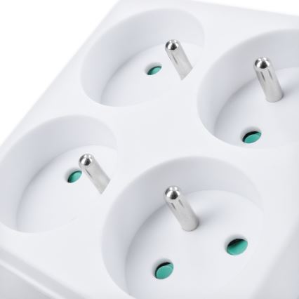 Multipresa 4x 10A bianca
