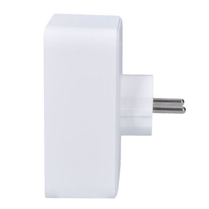 Multipresa 1x16 A + 2x 2,5 A con 2 porte USB (A e C) per la ricarica, bianca