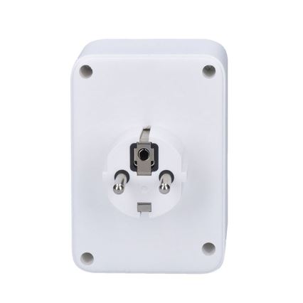Multipresa 1x16 A + 2x 2,5 A con 2 porte USB (A e C) per la ricarica, bianca