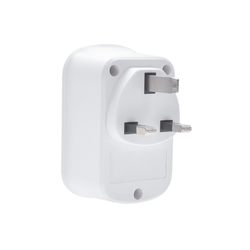 Adattatore da viaggio per il Regno Unito 230V, 2x USB-A + 1x USB-C