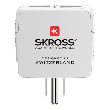 Adattatore da viaggio per gli USA 230V + 2x porta USB