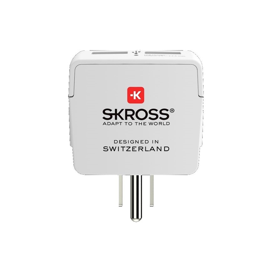 Adattatore da viaggio per gli USA 230V + 2x porta USB