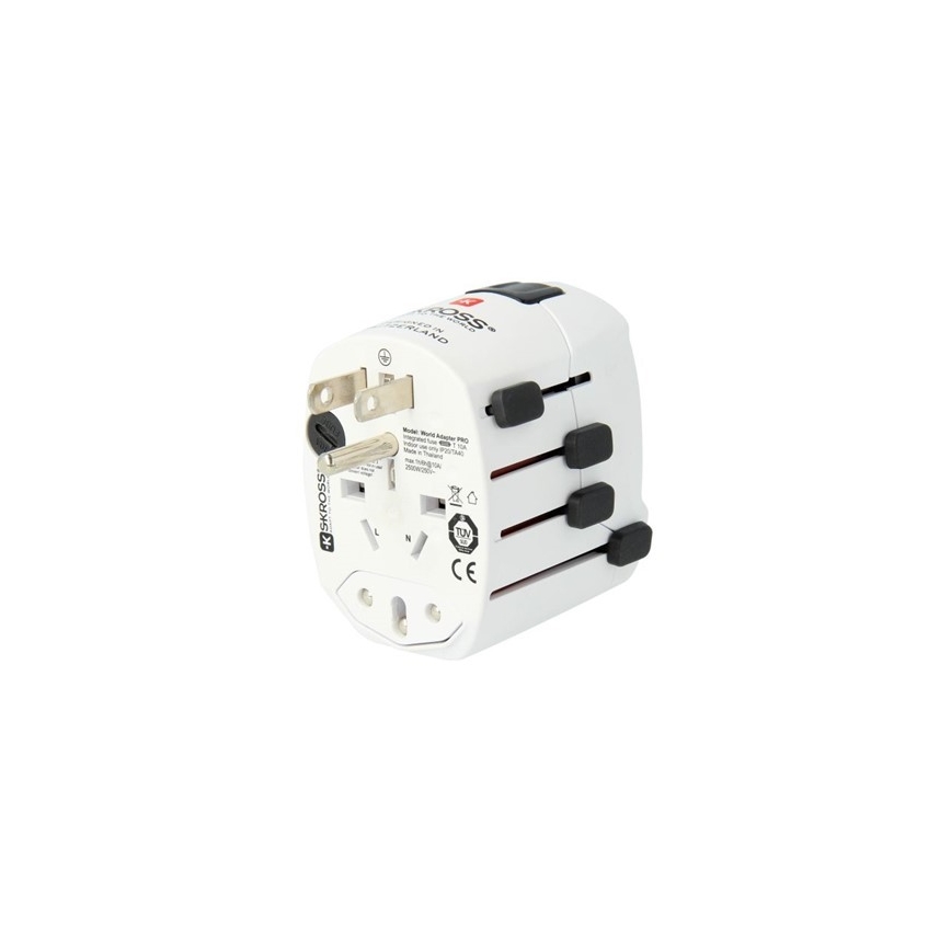 Adattatore da viaggio universale per tutto il mondo 230V + porta USB