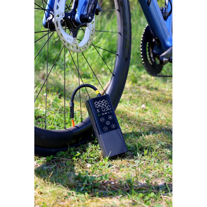 Compressore tascabile digitale 2000 mAh 5V nero