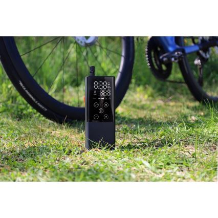 Compressore tascabile digitale 2000 mAh 5V nero