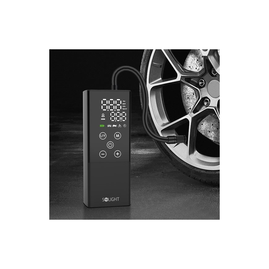 Compressore tascabile digitale 2000 mAh 5V nero