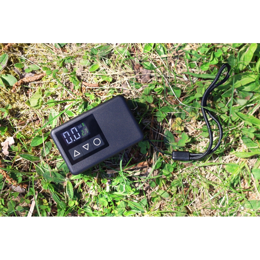 Compressore tascabile digitale 500 mAh 5V nero