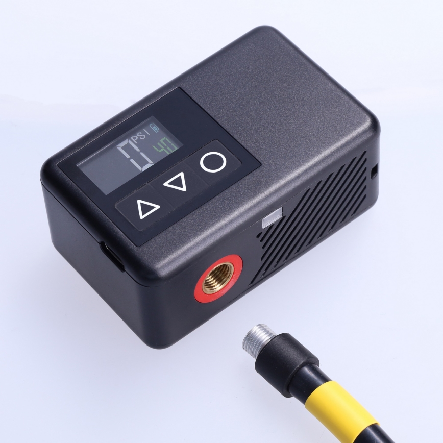 Compressore tascabile digitale 500 mAh 5V nero
