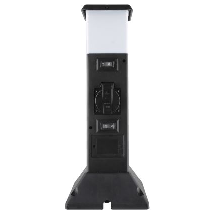 Lampada da esterno con 2 prese 1xE14/15W/230V IP44 nero