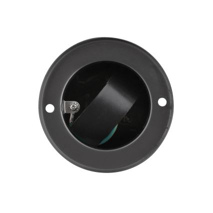 Colonna presa esterna 2 prese 230V IP44 nera rotonda