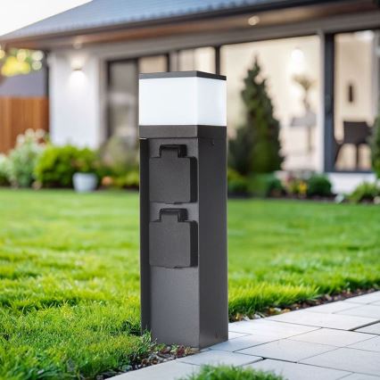 Lampada da esterno con 2 portalampade 1xG9/11W/230V IP44 nera