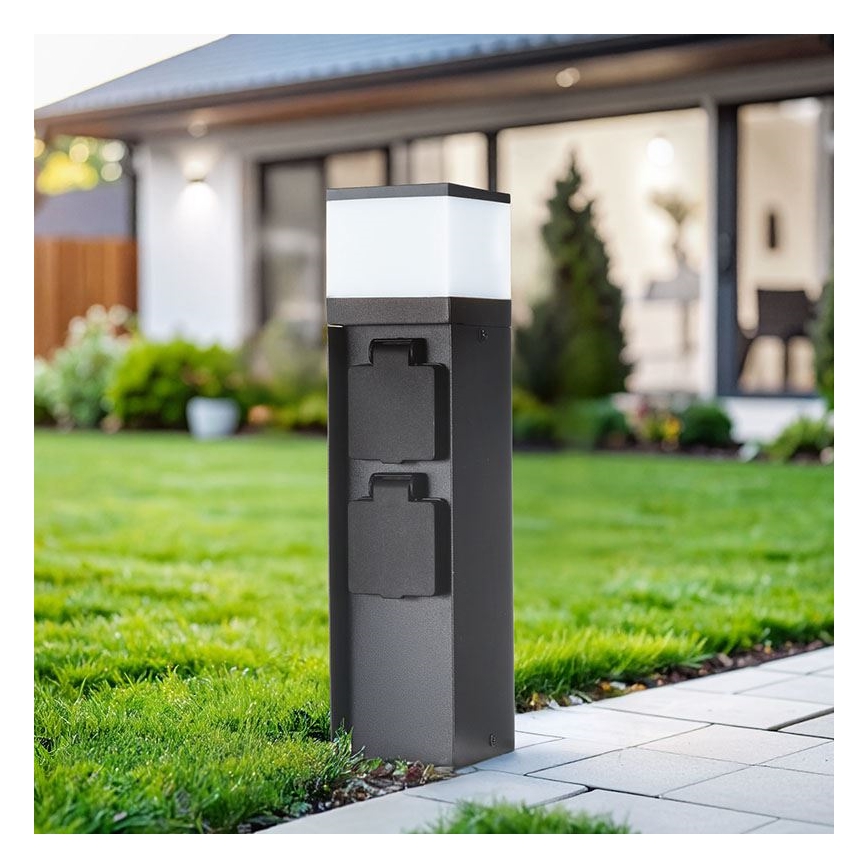 Lampada da esterno con 2 portalampade 1xG9/11W/230V IP44 nera