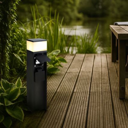 Lampada da esterno con 2 portalampade 1xG9/11W/230V IP44 nera