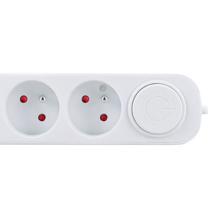 Cavo di prolunga con interruttore e 3 prese, ricarica USB-A e USB-C, 3 m