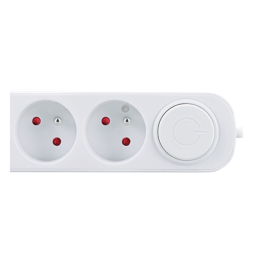 Cavo di prolunga con interruttore e 3 prese, ricarica USB-A e USB-C, 3 m