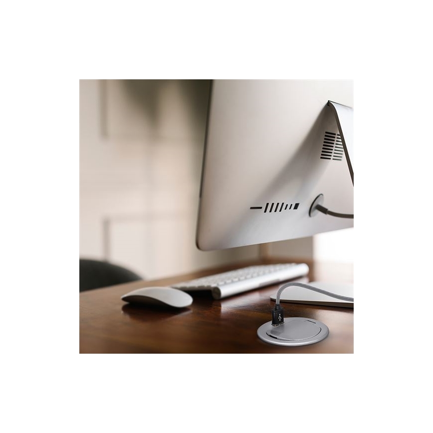 Presa USB da incasso con coperchio 230V