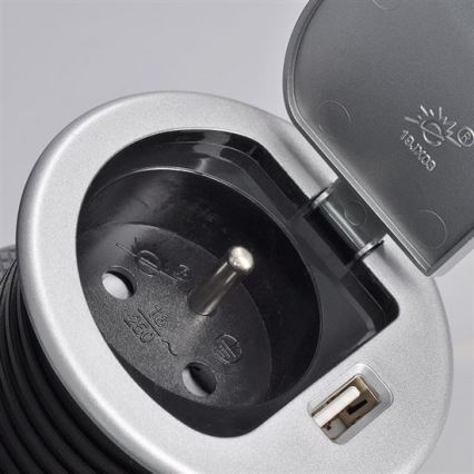 Presa USB da incasso con coperchio 230V