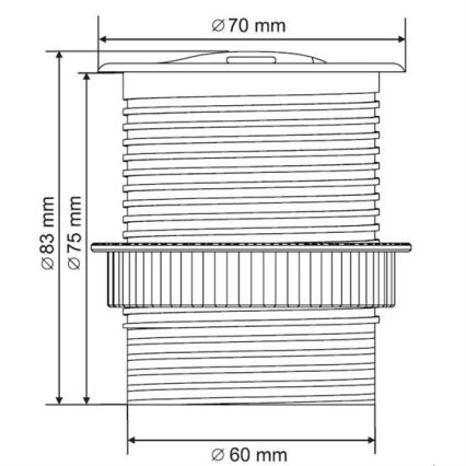 Presa USB da incasso con coperchio 230V