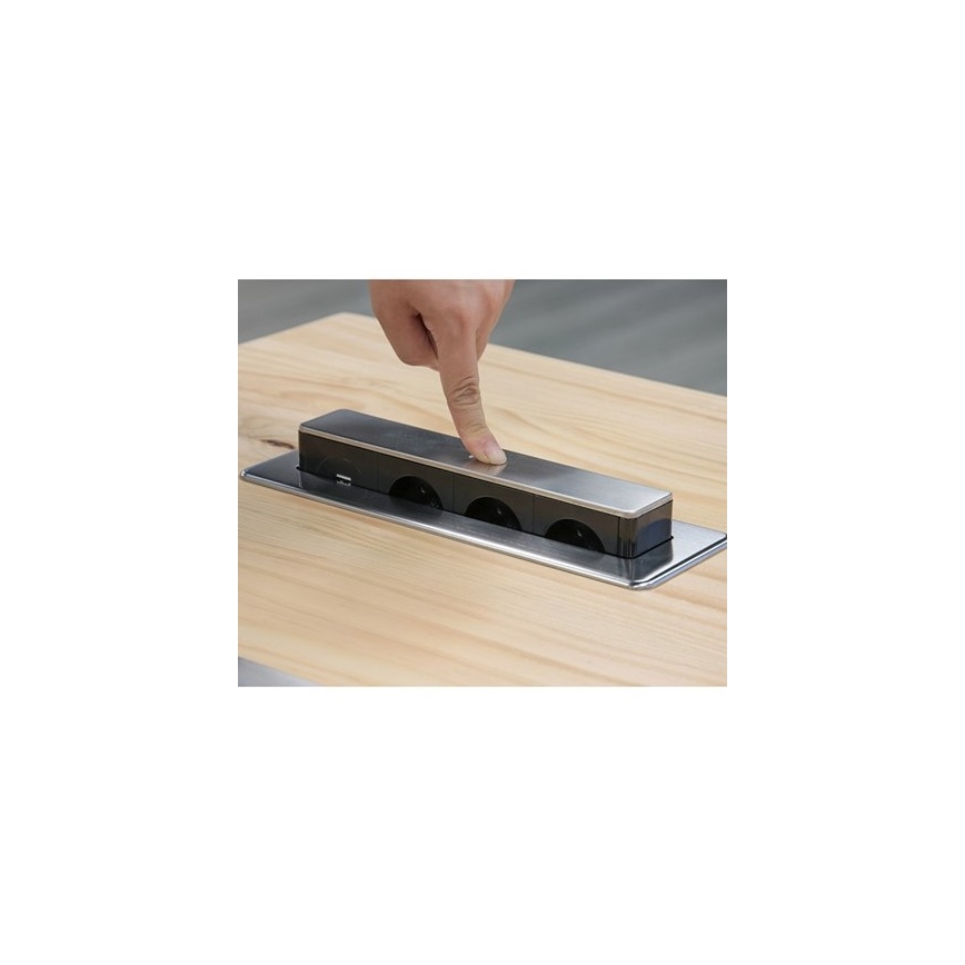 Multipresa verticale per scrivania 3x230V