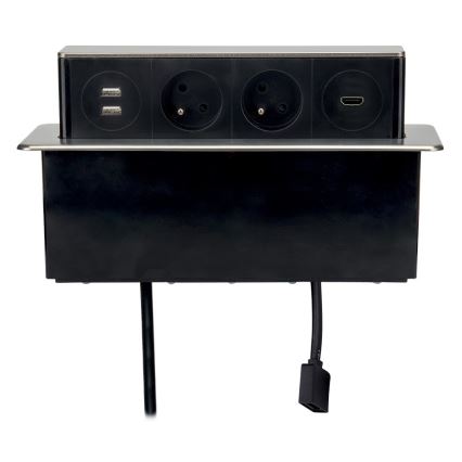 Colonna presa per piano tavolo 2x230V + 2xUSB + HDMI