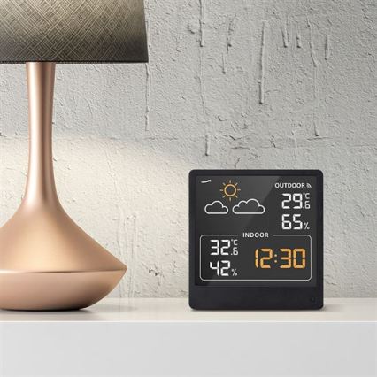 Termometro digitale 5V/2xAAA + 2xAAA nero