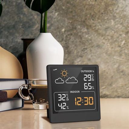 Termometro digitale 5V/2xAAA + 2xAAA nero