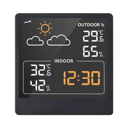 Termometro digitale 5V/2xAAA + 2xAAA nero