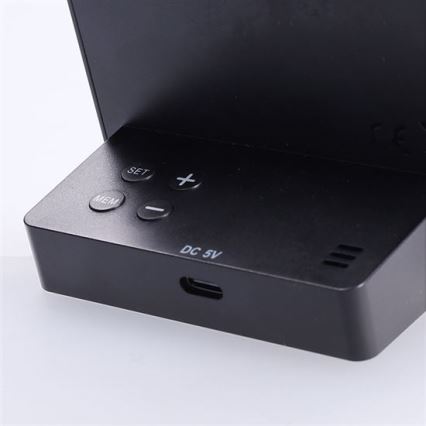 Termometro digitale 5V/2xAAA + 2xAAA nero