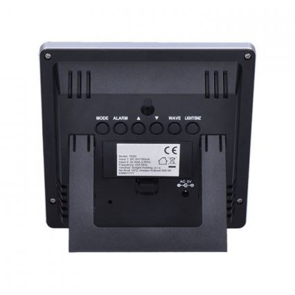 Stazione meteorologica con display LCD 230V nera
