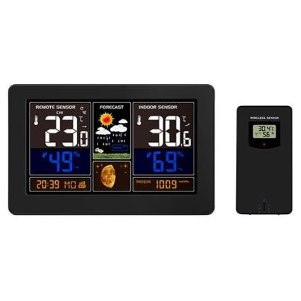 Stazione meteo con display LCD a colori 2xAA/5V + 2xAA Wi-Fi Tuya