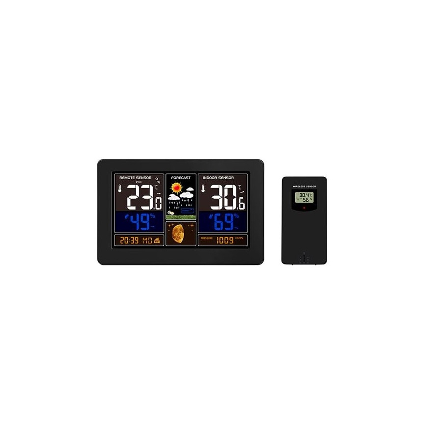 Stazione meteo con display LCD a colori 2xAA/5V + 2xAA Wi-Fi Tuya