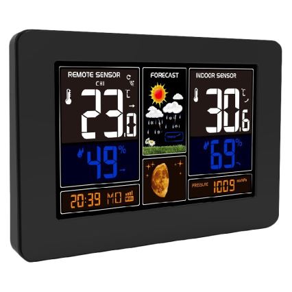Stazione meteo con display LCD a colori 2xAA/5V + 2xAA Wi-Fi Tuya