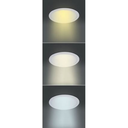 Pannello LED 6W 230V, 3000/4000/6000K, Ø 12 cm, bianco