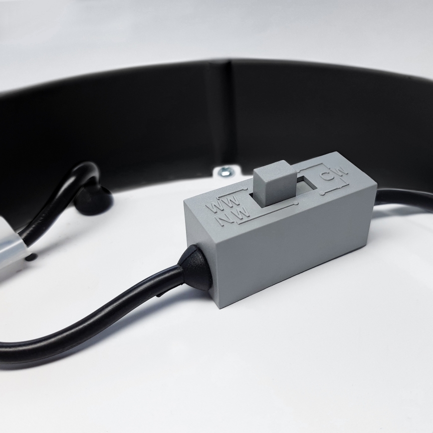 LED Plafoniera LED/18W/230V 3000/4000/6000K nero angolare