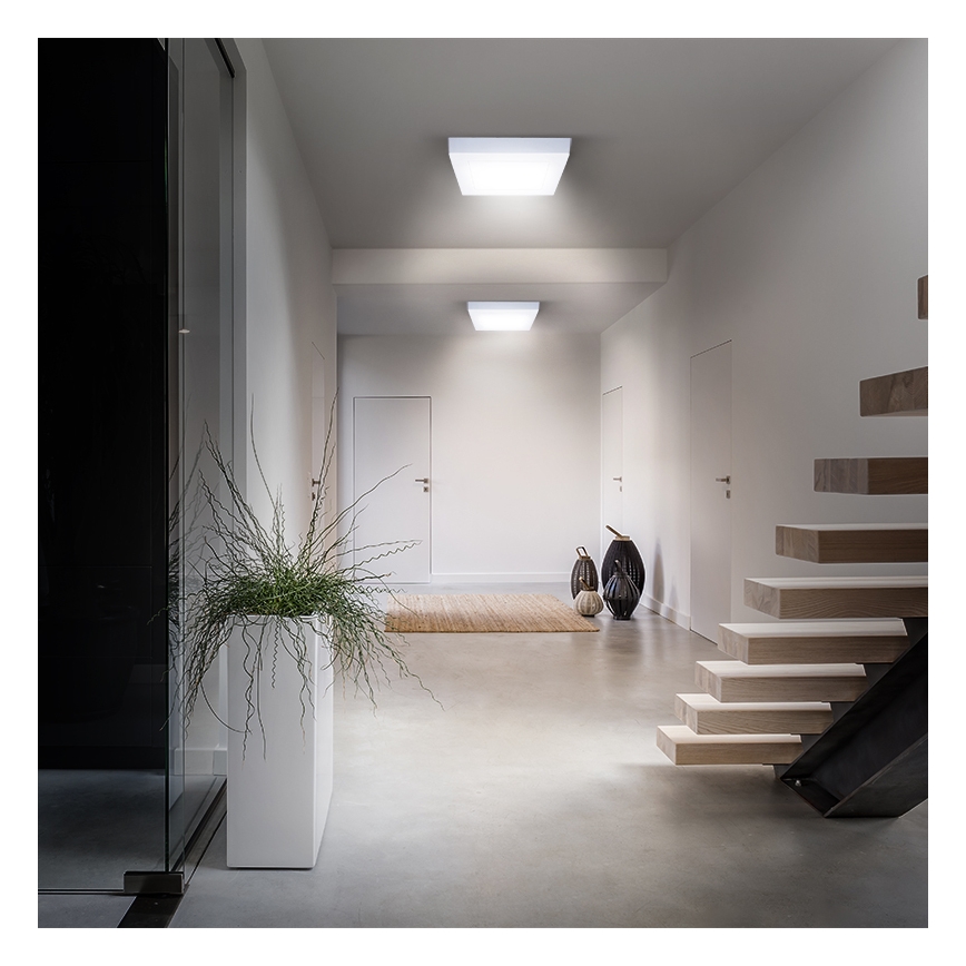 Plafoniera LED/18W/230V 3000/4000/6000K 22,5x22,5 cm bianca