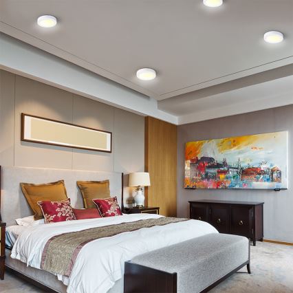 Plafoniera LED/24W/230V 3000/4000/6000K Ø 30 cm bianca