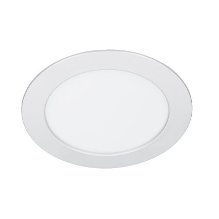 Pannello LED 2-in-1 da applicare/da incasso 12W 230V 3000/4000/6000K Ø17cm IP54 Argento