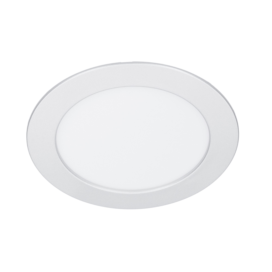 Pannello LED 2-in-1 da applicare/da incasso 12W 230V 3000/4000/6000K Ø17cm IP54 Argento
