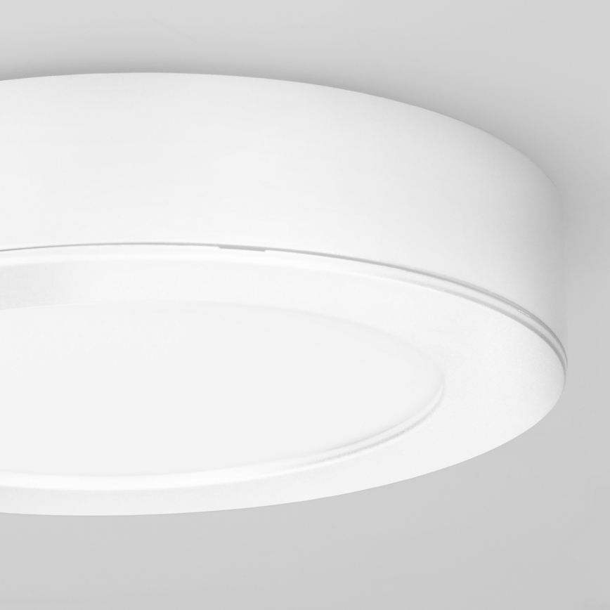 Pannello LED 2 in 1 (a plafone o ad incasso) LED/12W/230V 3000/4000/6000K Ø17 cm IP54 bianco