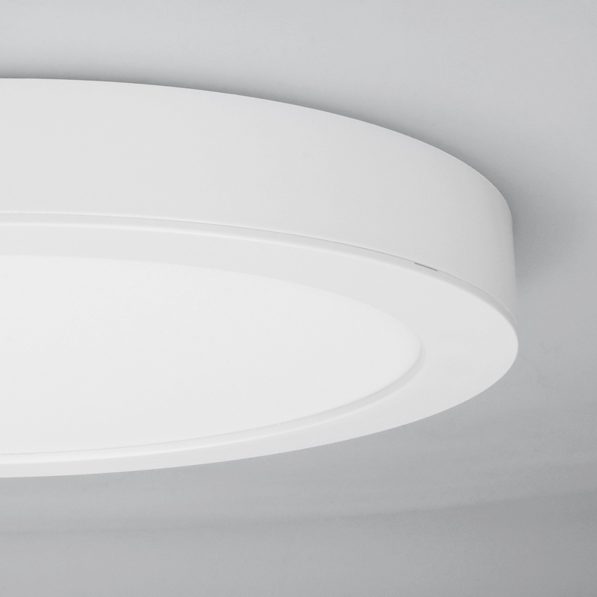 Pannello LED 2 in 1 incasso/superficie 18W/230V 3000/4000/6000K Ø 22,5 cm IP54 bianco