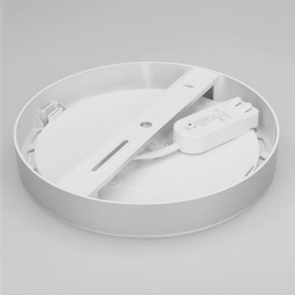 Pannello LED 2 in 1 incasso/superficie 18W/230V 3000/4000/6000K Ø 22,5 cm IP54 bianco
