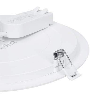 Pannello LED 2 in 1 incasso/superficie 18W/230V 3000/4000/6000K Ø 22,5 cm IP54 bianco