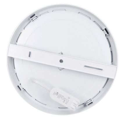 Plafoniera/pannello LED 2-in-1 a superficie/da incasso 24W/230V 3000/4000/6000K Ø 30 cm IP54 argento