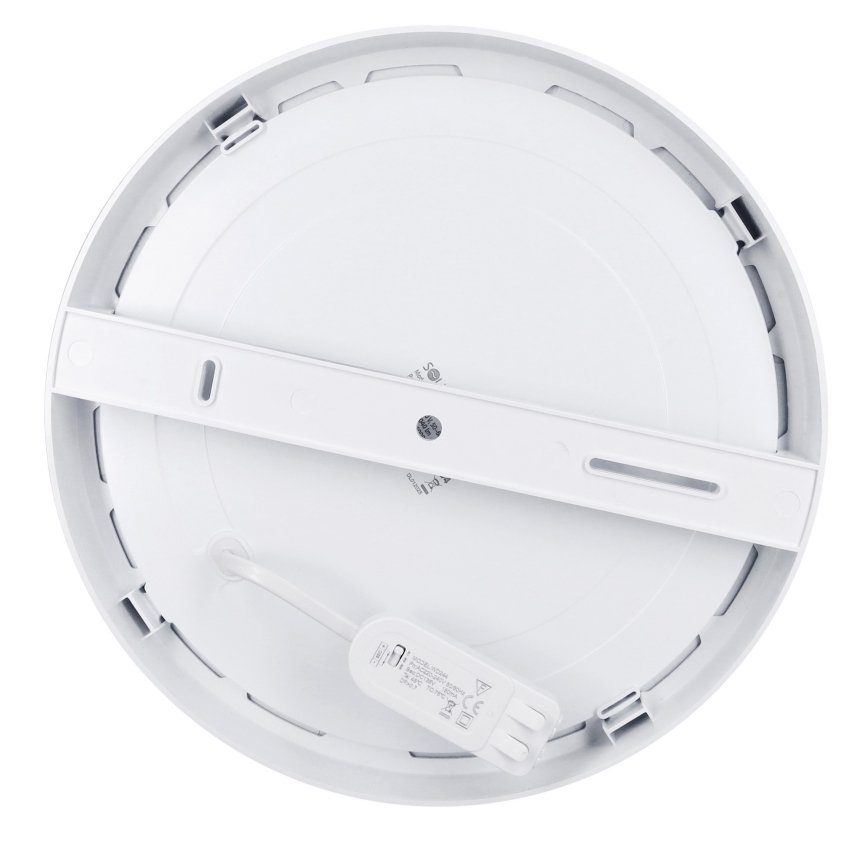Plafoniera/pannello LED 2-in-1 a superficie/da incasso 24W/230V 3000/4000/6000K Ø 30 cm IP54 argento
