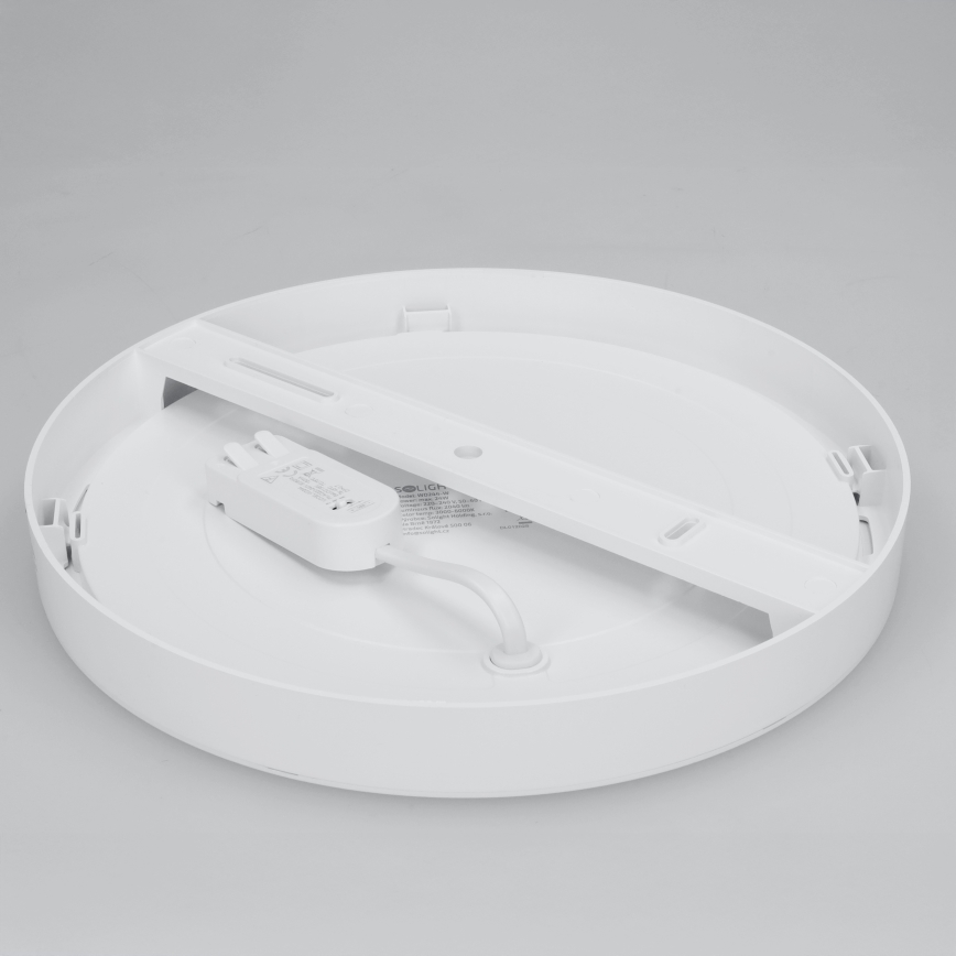 Pannello LED a plafone/da incasso 2-in-1 24W/230V 3000/4000/6000K Ø 30 cm IP54 bianco