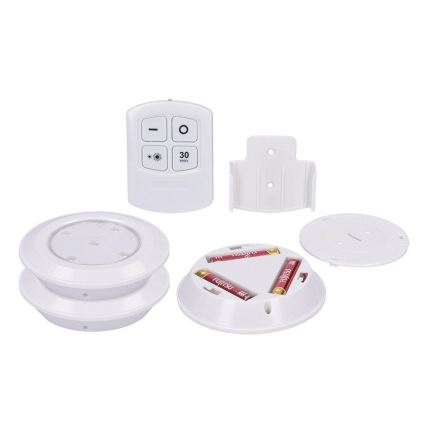 SET 3x Lampada LED dimmerabile con telecomando LED/3xAAA