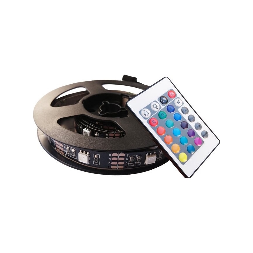 KIT 2x Striscia LED RGB per TV con telecomando LED/USB 2x50cm