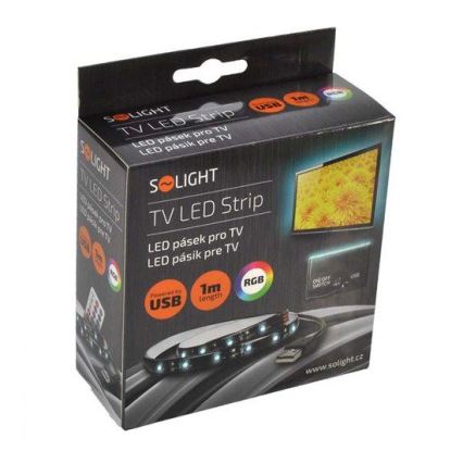 KIT 2x Striscia LED RGB per TV con telecomando LED/USB 50cm