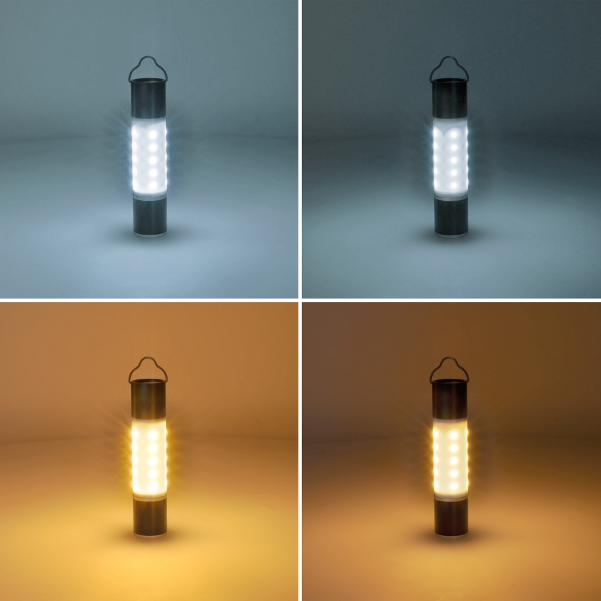 LED Ricaricabile campeggio flashlight con funzione di power bank LED/1500 mAh 3,7V IP44